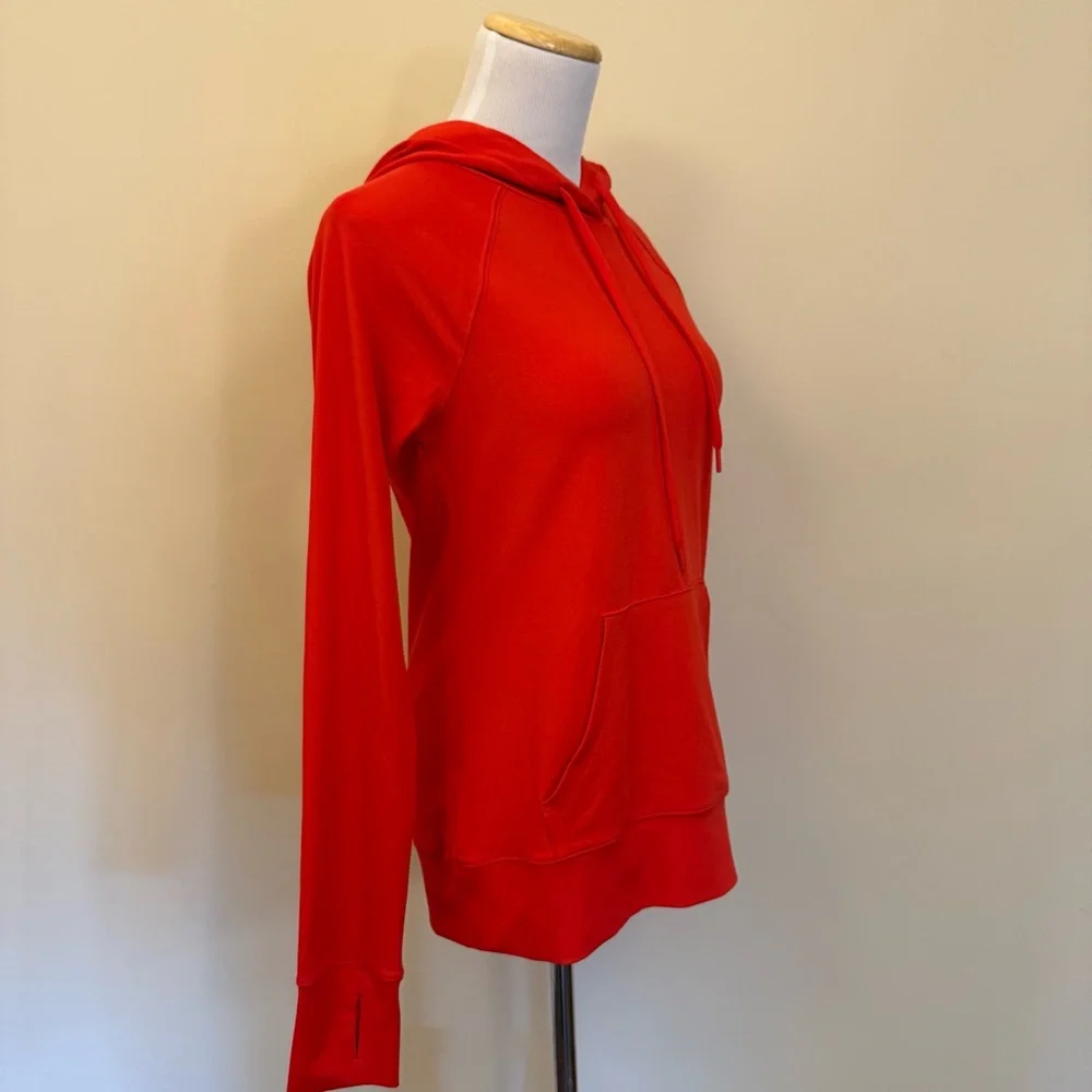 Lou & Grey Red Hoodie Sweatshirt Size Small NWT Thumbholes Athleisure - Picture 2 of 9
